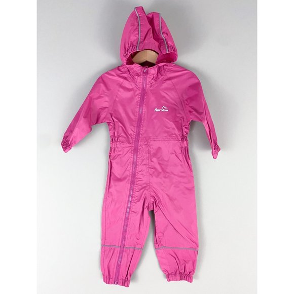 Peter Storm Pink Waterproof Suit Hooded Fully Zipped Light Weight All Season - Picture 1 of 3